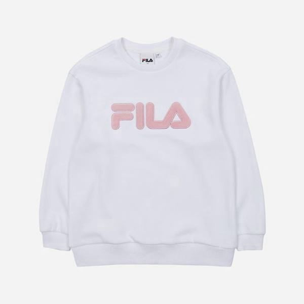 Sudaderas Fila Niñas Blancas - Stella Crew Neck L/S - España 761403TUE